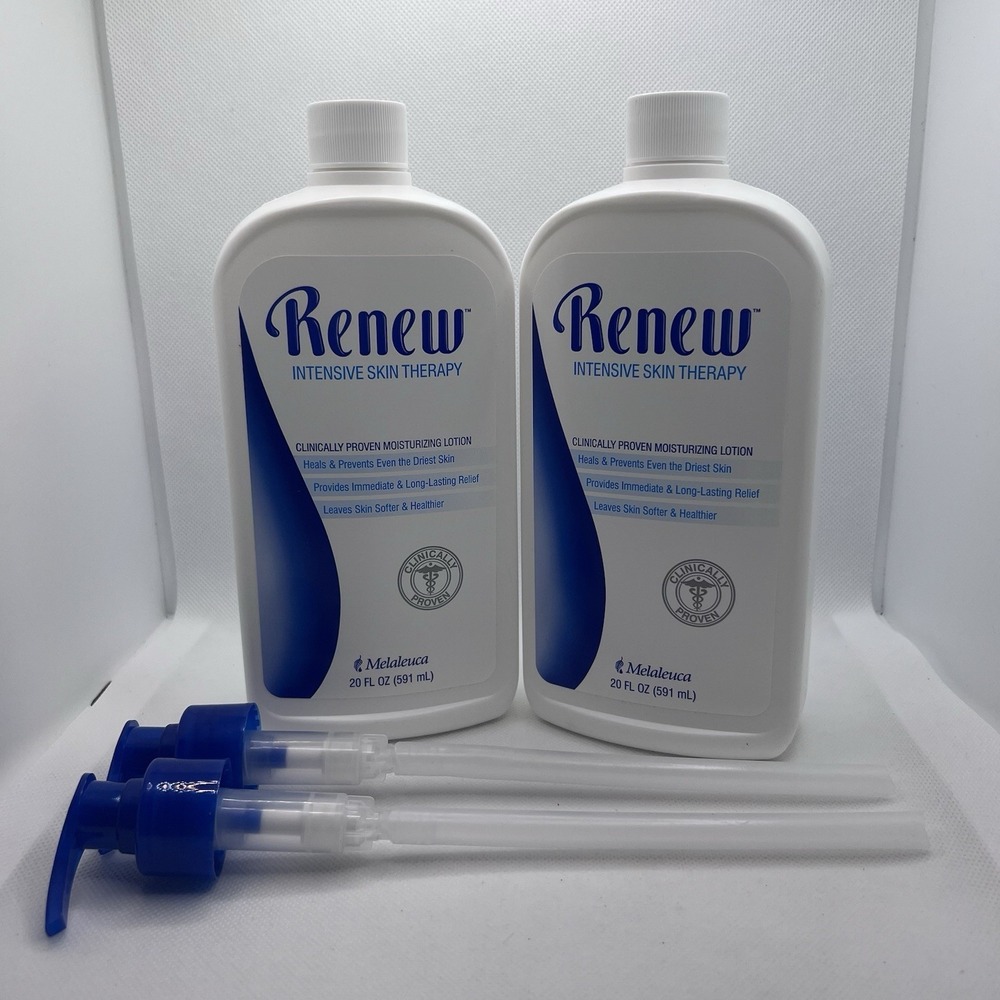 Melaleuca Renew Intensive Skin Therapy Lotion 20oz 2 Pack Sealed w/Pumps